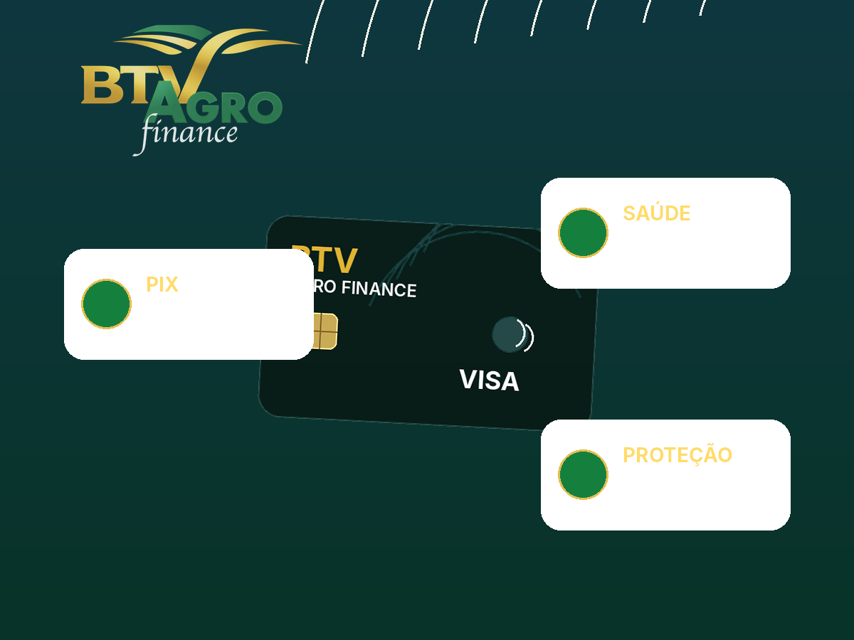 Ilustração de benefícios BTV AGRO FINANCE